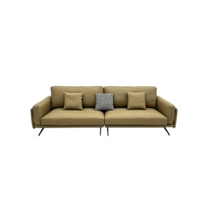 Opulent Nappa Sanctuary Sofa, white-background front or three-quarter view