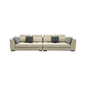 Canvas Modern Sofa, white-background front or three-quarter view