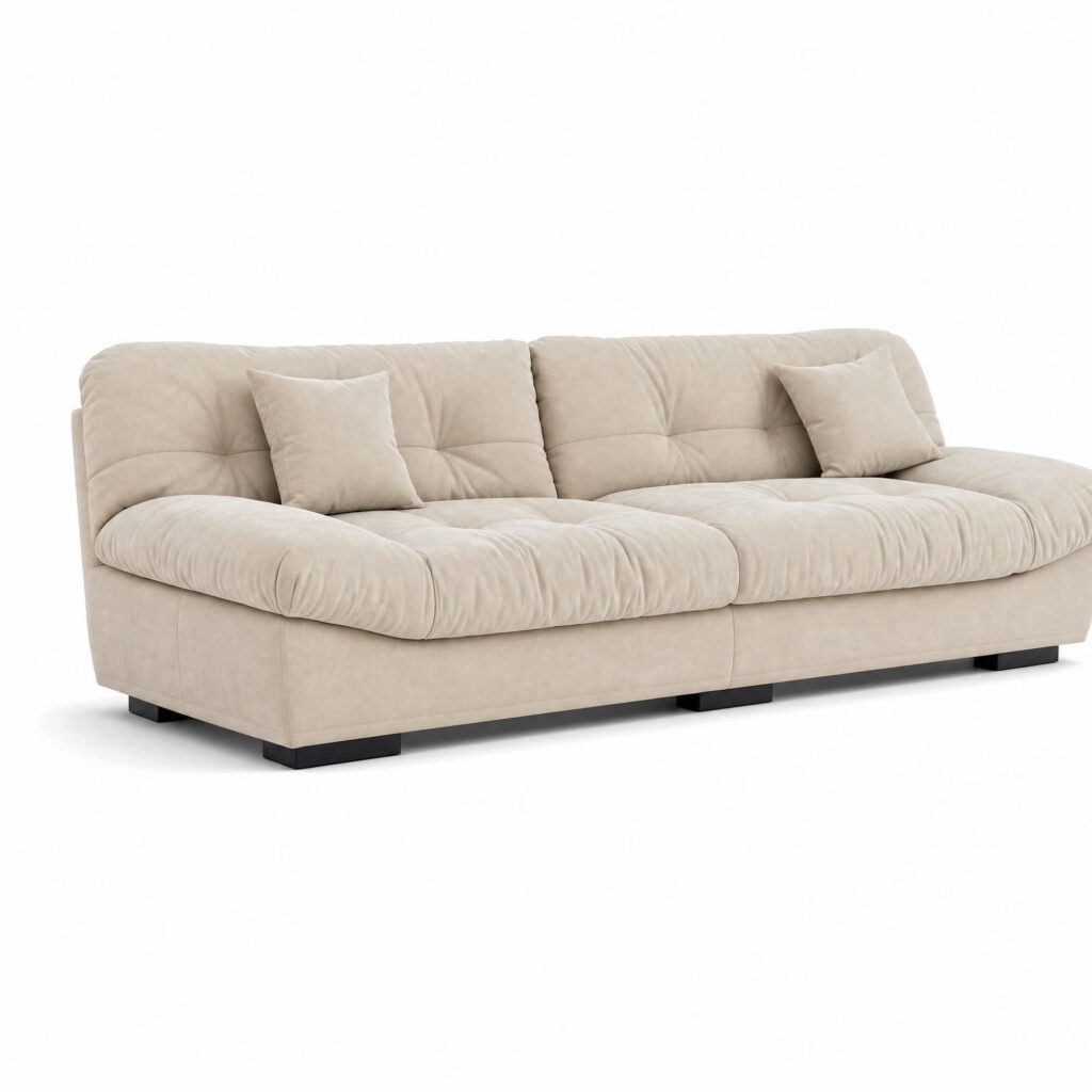 The Plush Cloud Comfort Sofa, white-background front or three-quarter view