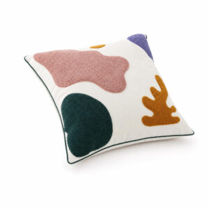 Raised Tuft Sofa Cushion, white-background rear or detail view