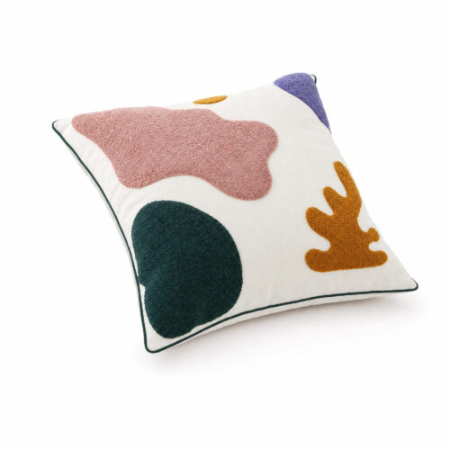 Raised Tuft Sofa Cushion, white-background rear or detail view