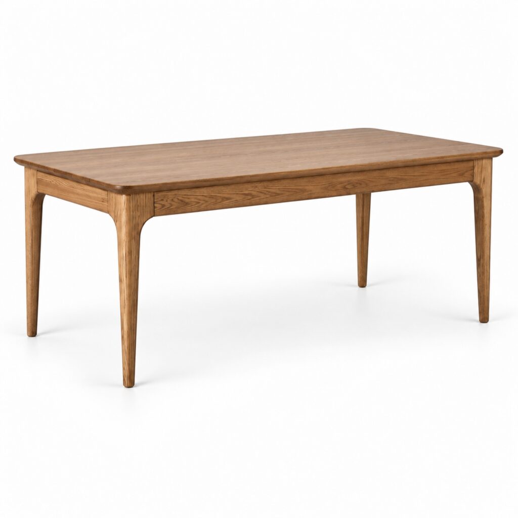 Ash Dining Table with Softened Corners — 180 cm — alternate product view
