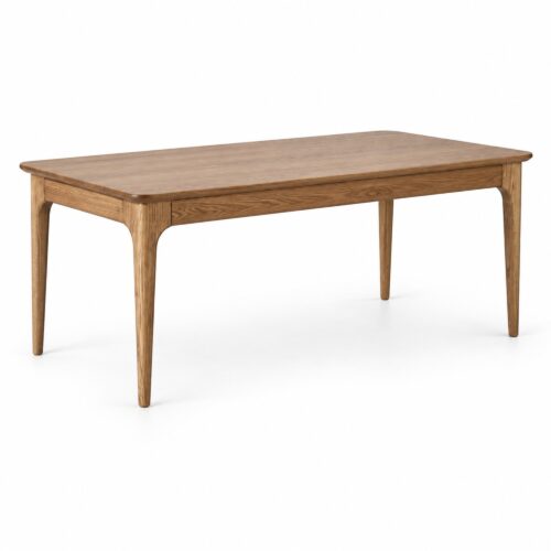 Ash Dining Table with Softened Corners — 180 cm — studio product view