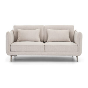 Wexford Taupe Three-Seat Fabric Sofa — supplier studio view